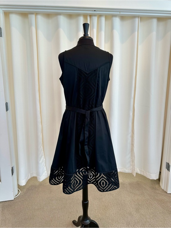 Etcetera Dresses & Skirts - Etcetera Roma Black Sleeveless Eyelet-Hem Midi Dress